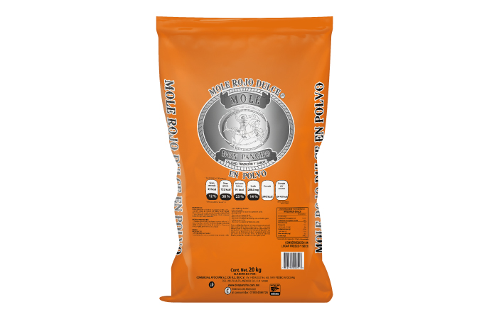 MOLE ROJO DULCE (20 KG) POLVO