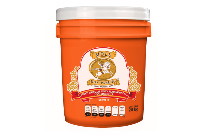 MOLE ESPECIAL ROJO ALMENDRADO CON AJONJOLI (20 KG) PASTA