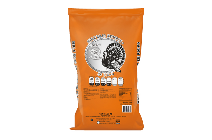 MOLE ROJO ATOCPAN (20 KG) POLVO