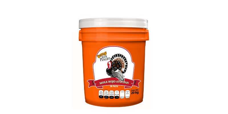 MOLE ROJO ATOCPAN (20 KG) PASTA