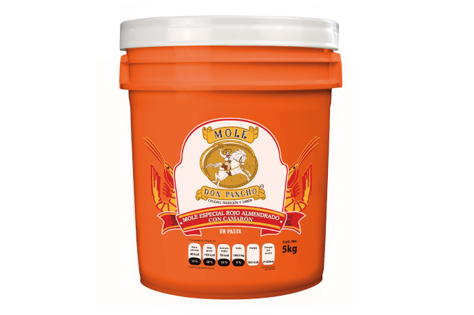 MOLE ESPECIAL ROJO ALMENDRADO CON CAMARON (5 KG) PASTA